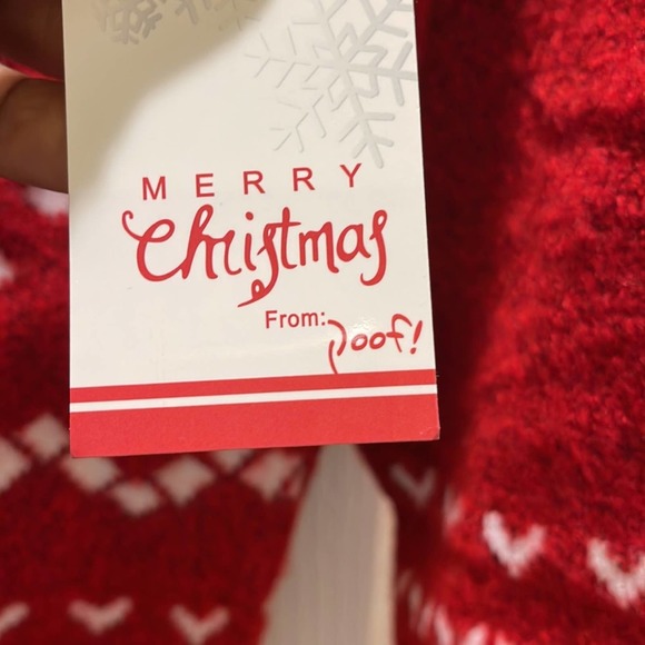 NWT MERRY X-MAS long Sleeve Red Sweater. - Picture 5 of 8